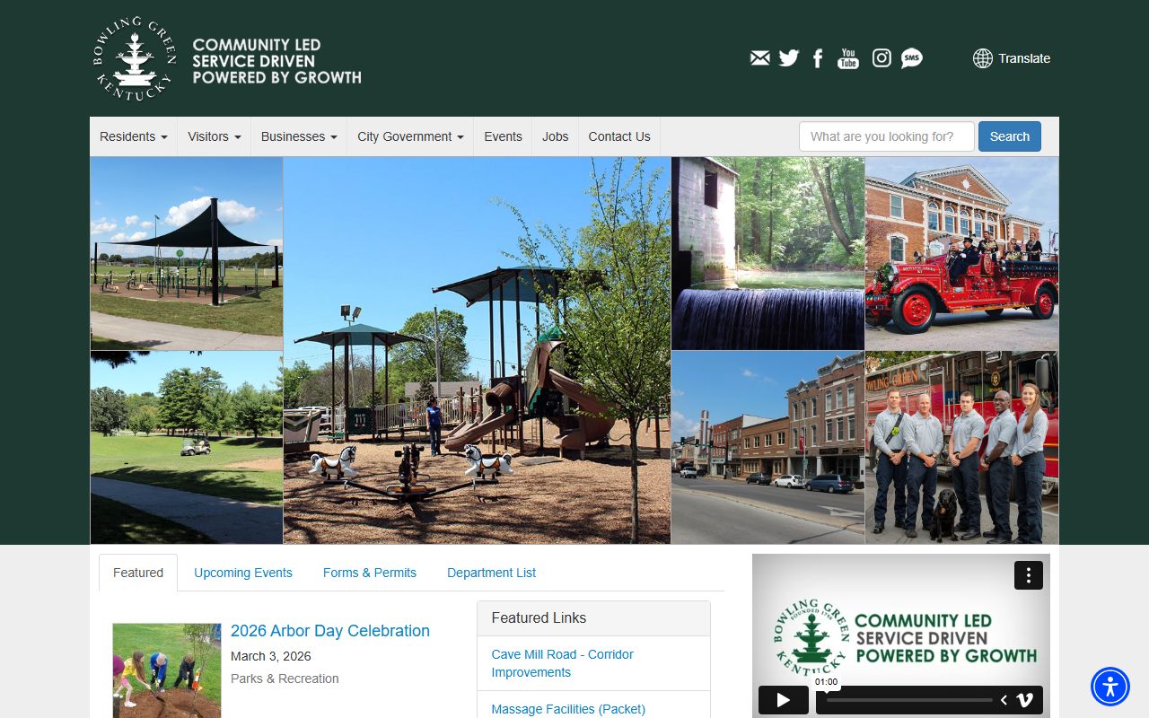 Bowling Green city government building for death records