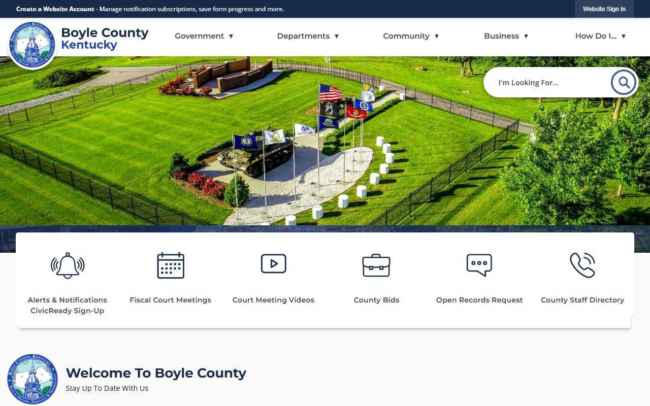 Boyle County Clerk website resources for historical death records