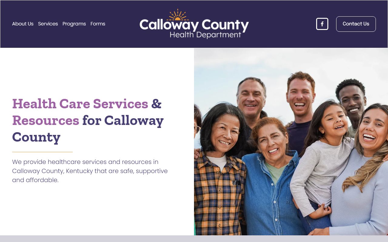 Calloway County Health Department building for death records