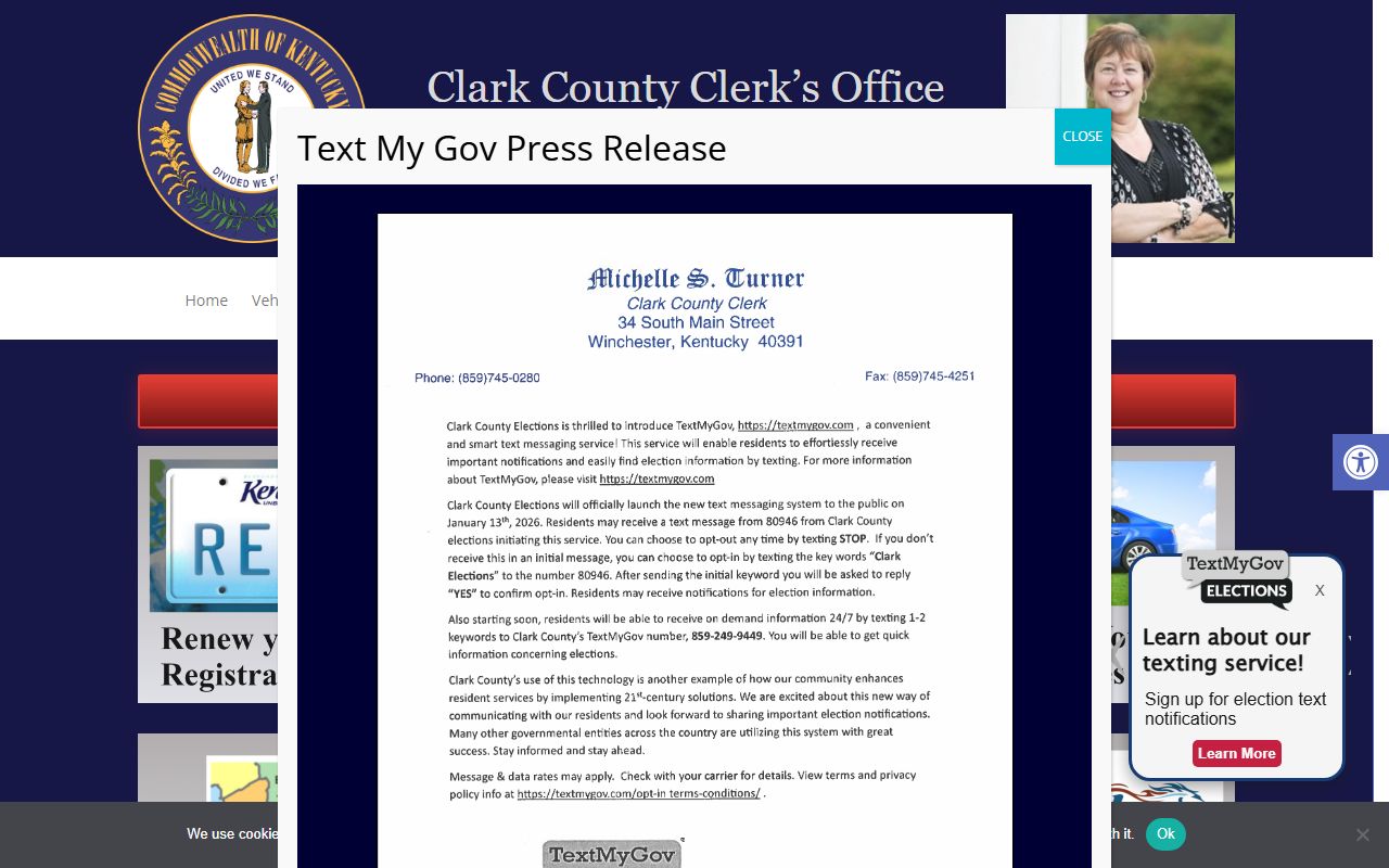 Clark County Clerk office for death records
