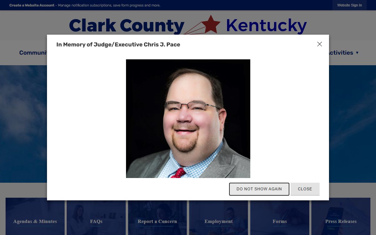 Clark County website resources for death records