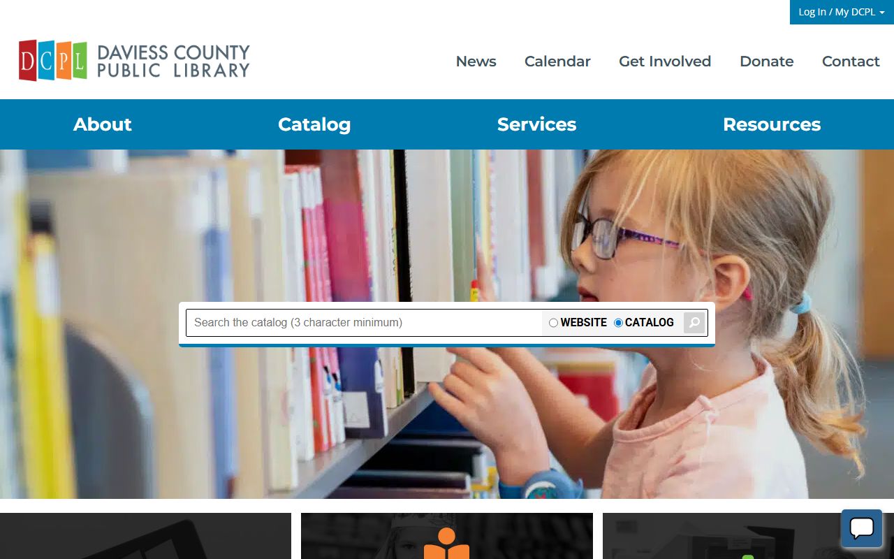 Daviess County Public Library with genealogy and death records resources