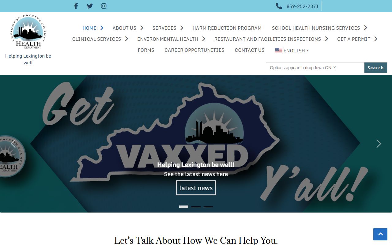 Lexington-Fayette County Health Department building for death records