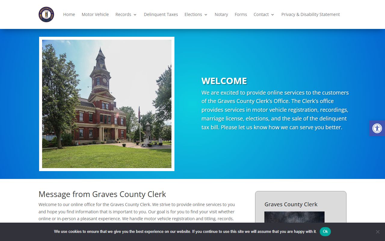 Graves County Clerk office for death records