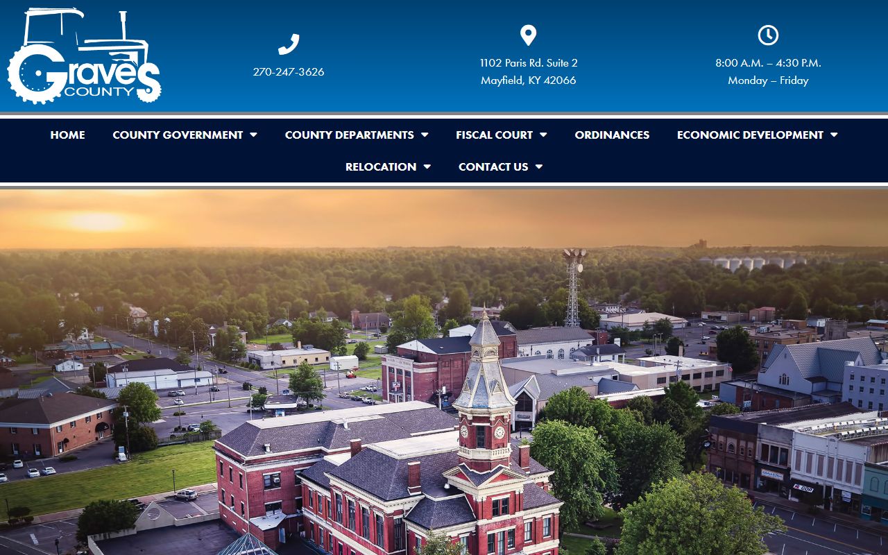 Graves County website resources for death records