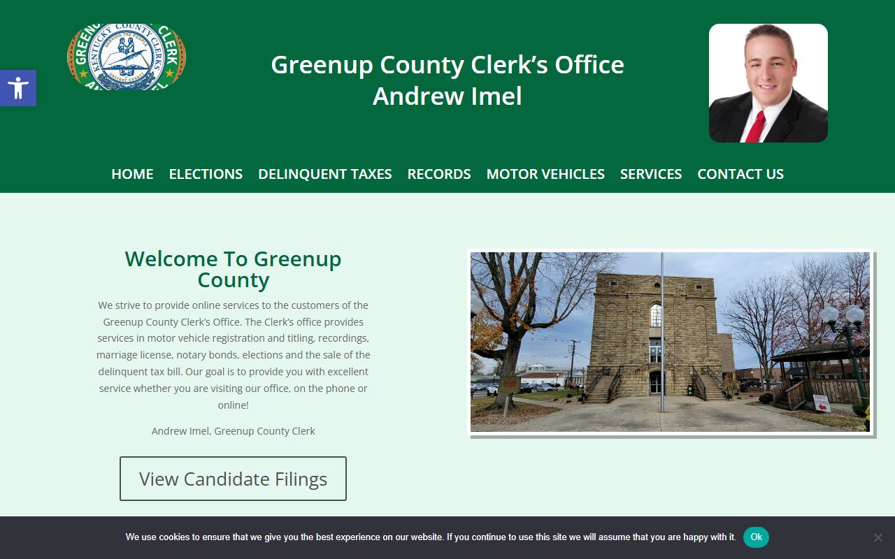 Greenup County Clerk office for death records