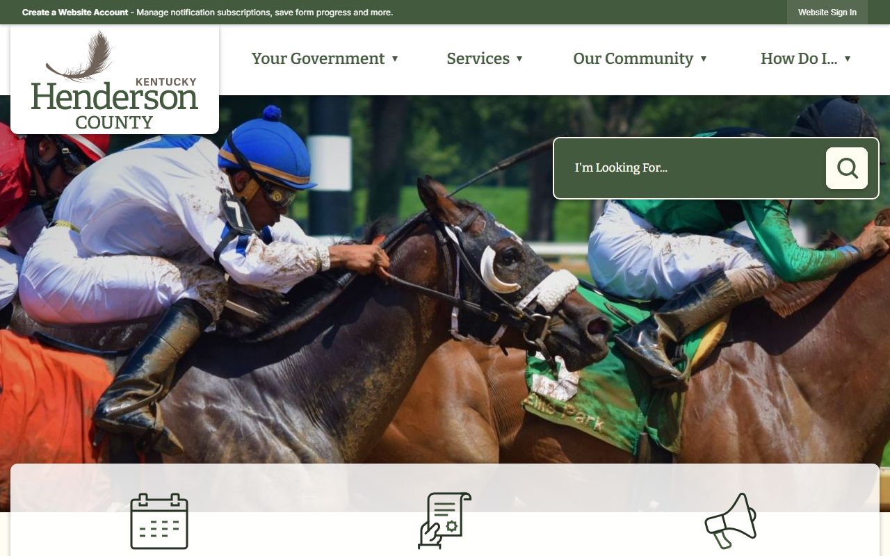 Henderson County Clerk website for death records