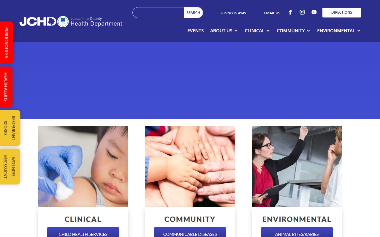 Jessamine County Health Department for death records assistance