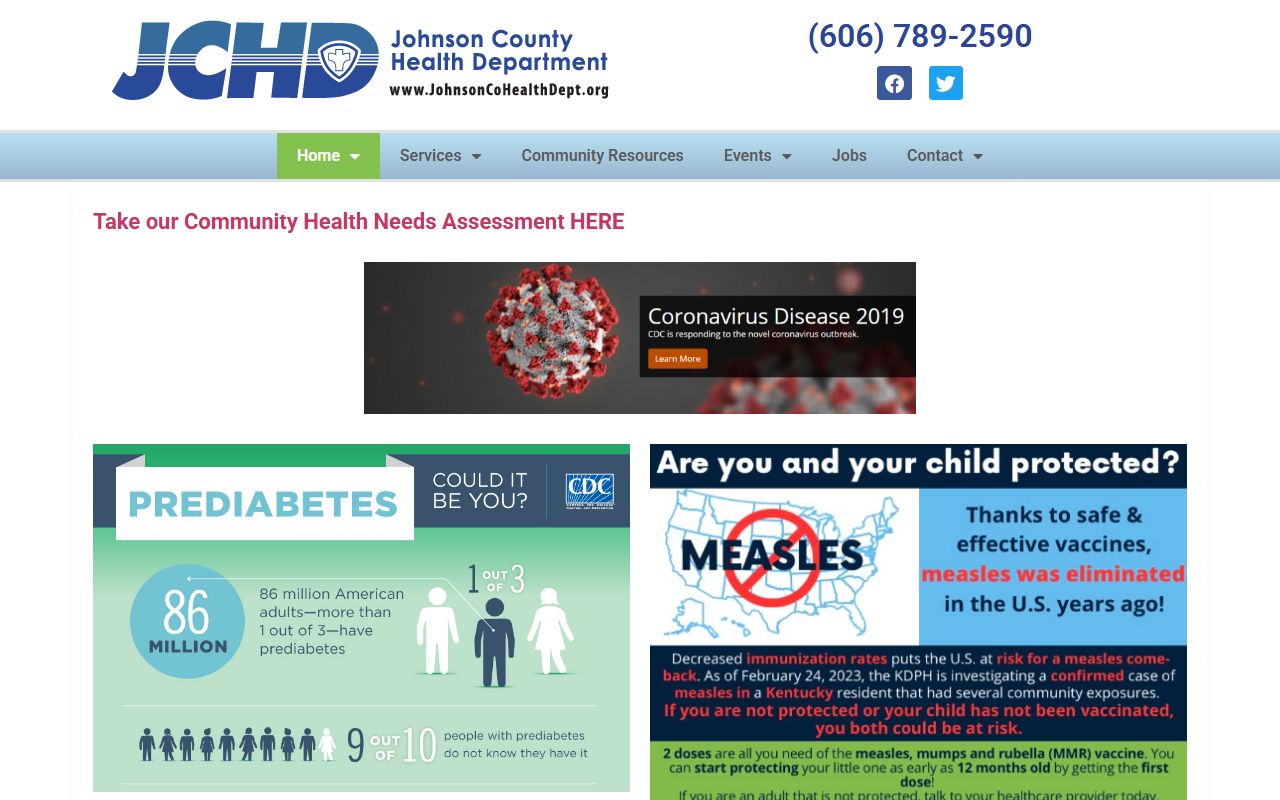 Johnson County Health Department building for vital records