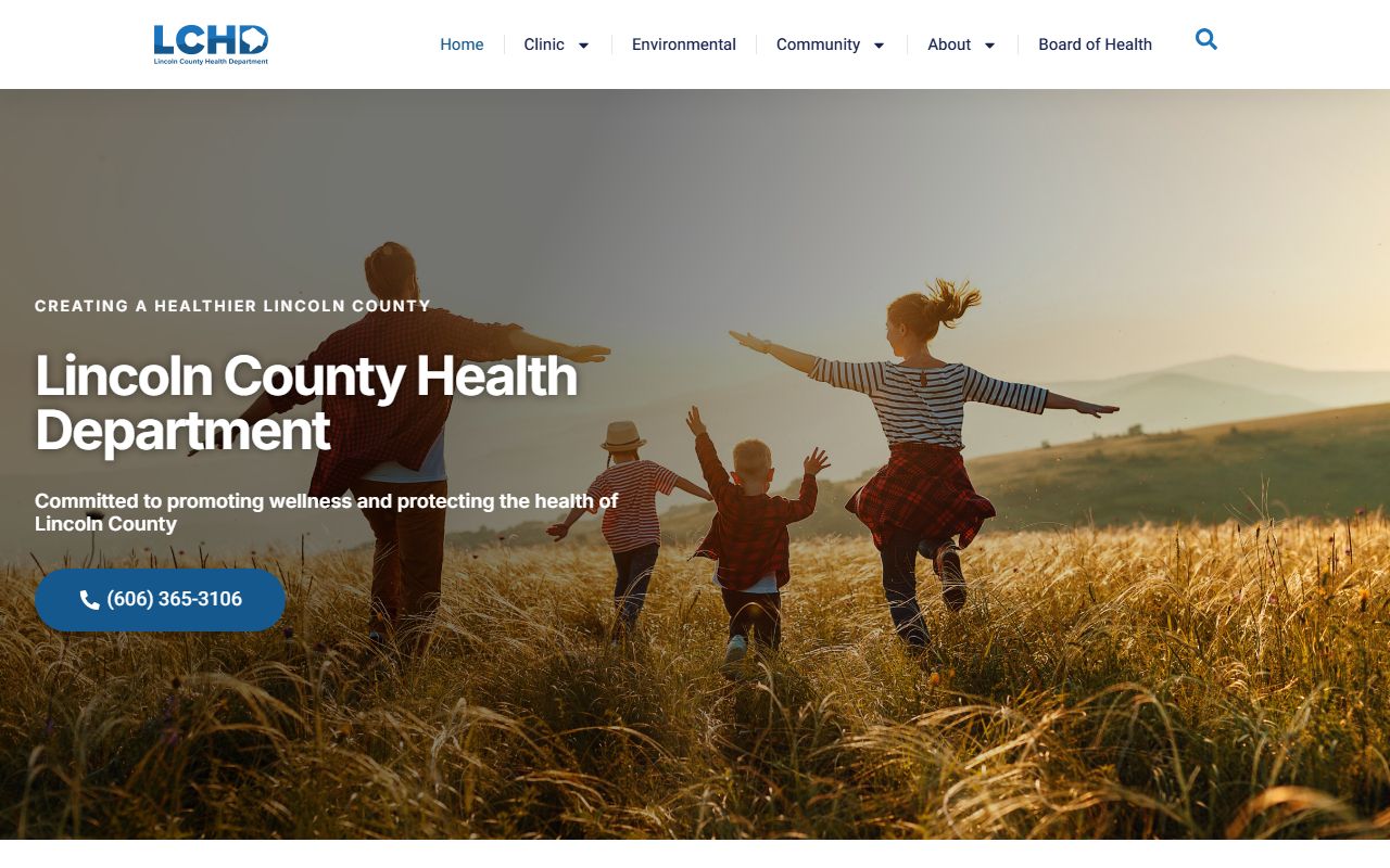 Lincoln County Health Department building for death records services