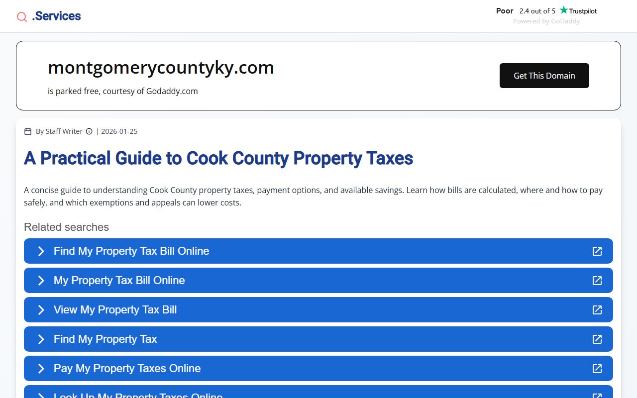Montgomery County Clerk website for accessing death records