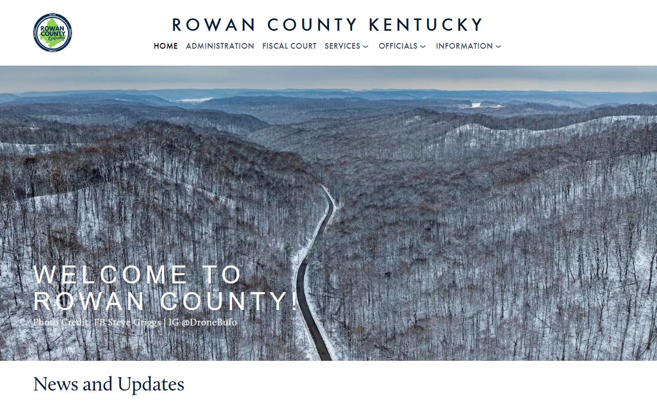 Rowan County Clerk website for accessing death records